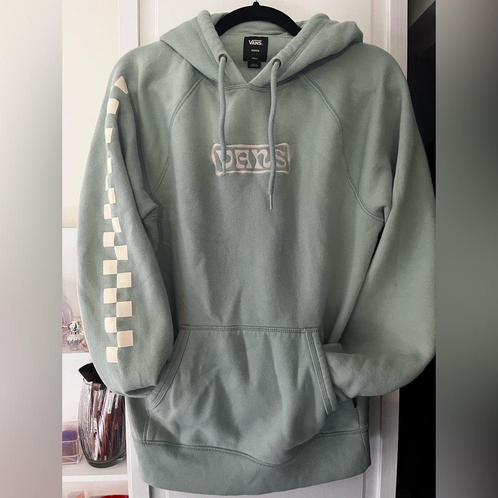 Vans Green Hoodie with Cream Accents